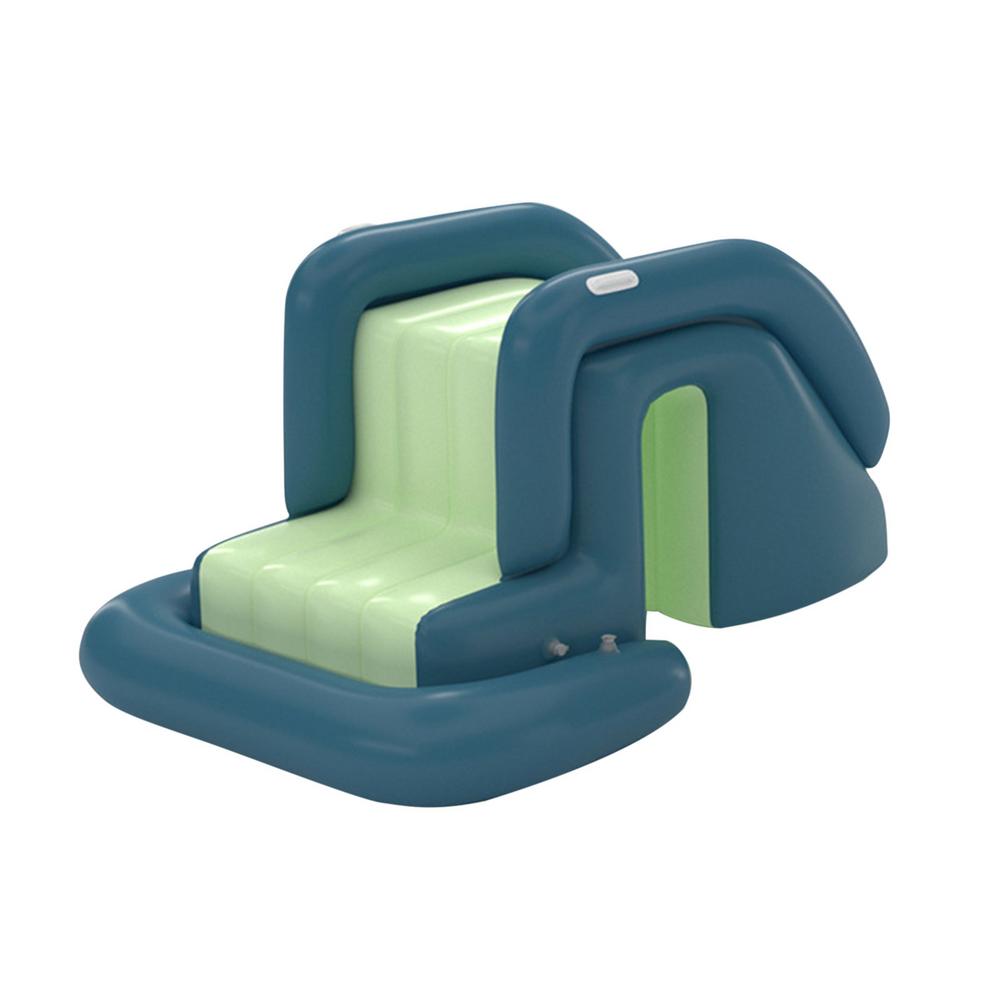 Children's Inflatable Swimming Pool with Shade & Slide