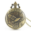 Elegant Vintage Pocket Watch – Retro Bird & Arrow Design Gift Idea"