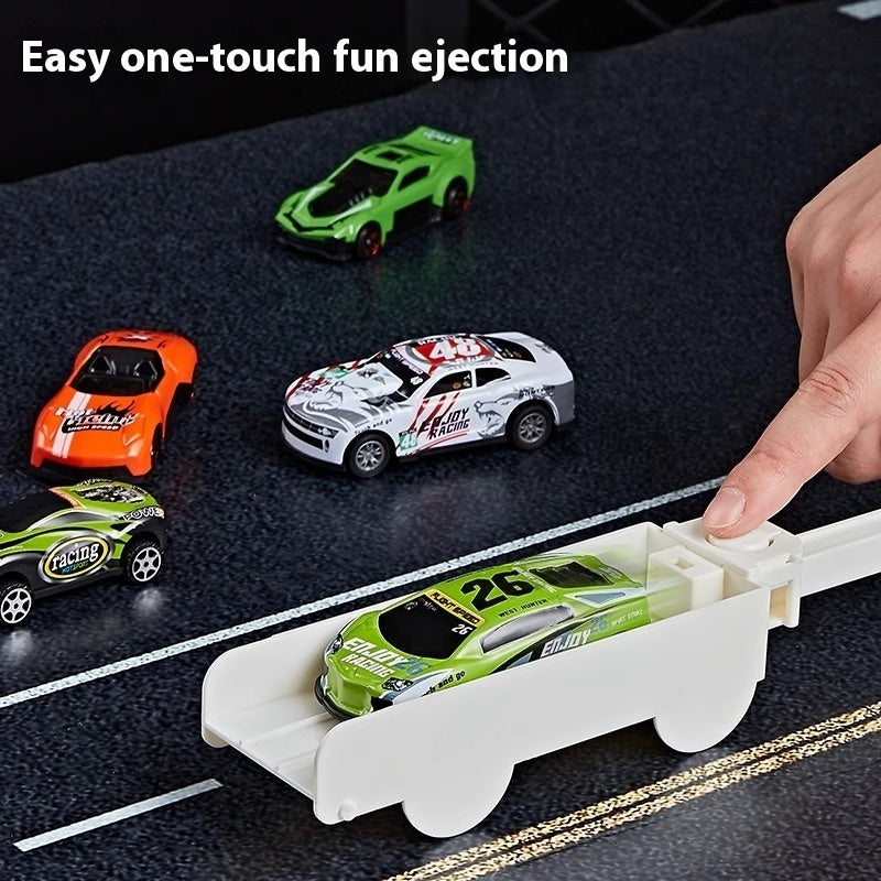 Die-Cast Construction Vehicle Playset with Storage Truck.
