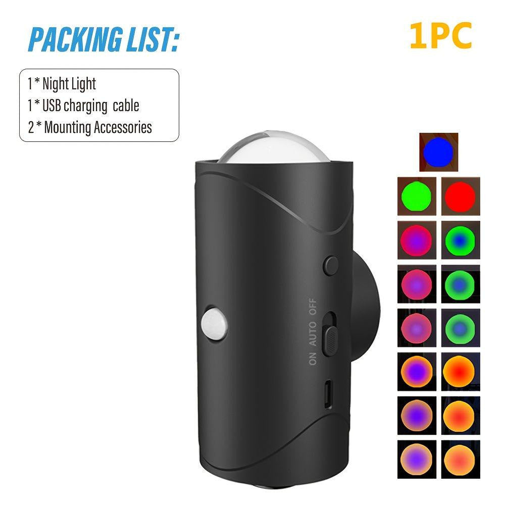 RGB Infrared Sensor Lamp Smart Rechargeable