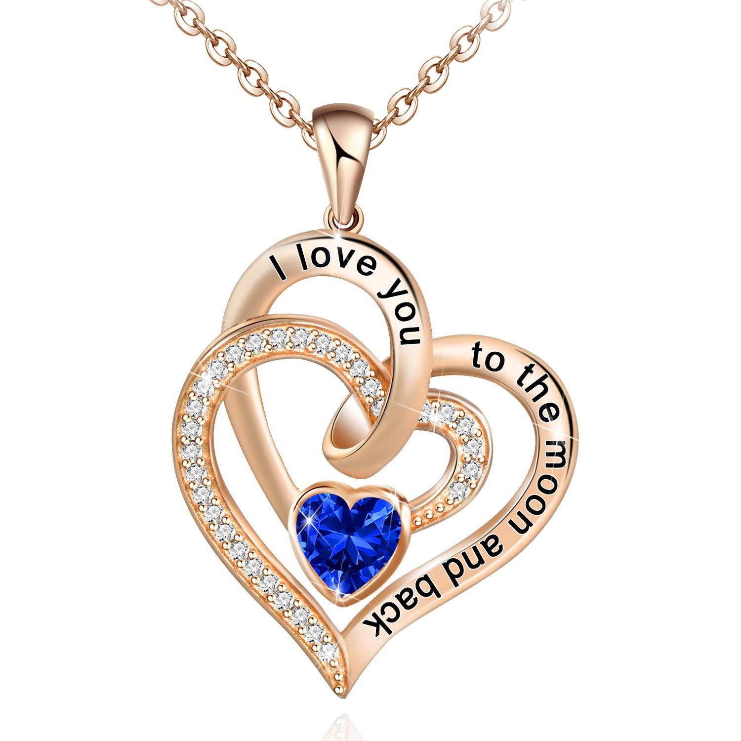 Anniversary Necklace for Wife - Sterling Silver Gift for Girlfriend, Mom, Daughter
