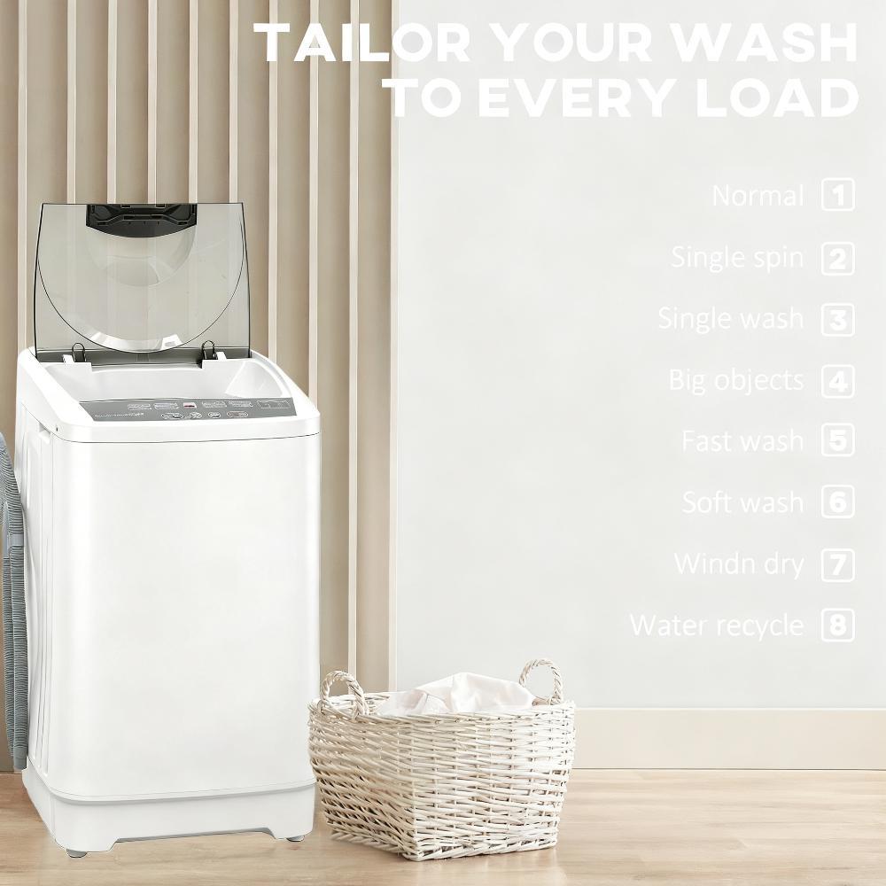Compact Portable Washing Machine (1.3 cu.ft, 9.9 lbs Capacity)
