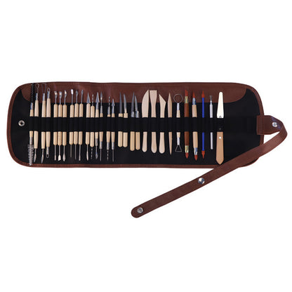Clay Sculpting Tools Set - 30-Piece Professional Modeling Kit