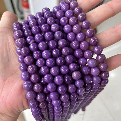 Natural Amethyst Mica Beads - Premium Loose Gemstone Beads for Jewelry Making