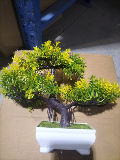 Artificial Bonsai Potted Plant – Realistic Faux Bonsai Tree for Home & Office Decor