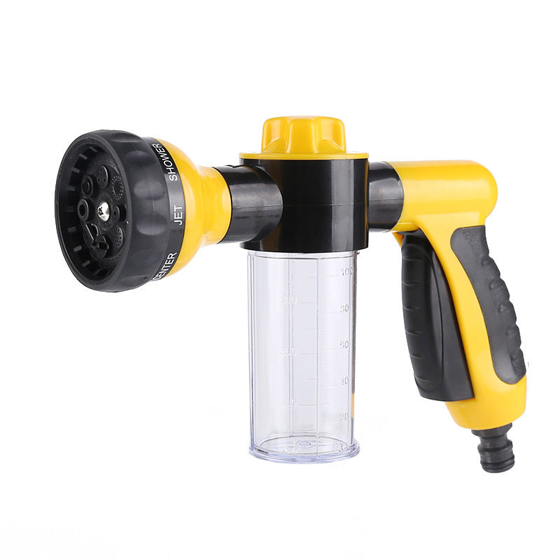 A versatile sprayer designed for multiple applications, including canine grooming and vehicle cleaning.