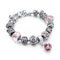 Crystal Beads Bracelets & Bangles Snake Chain Charm Bracelet