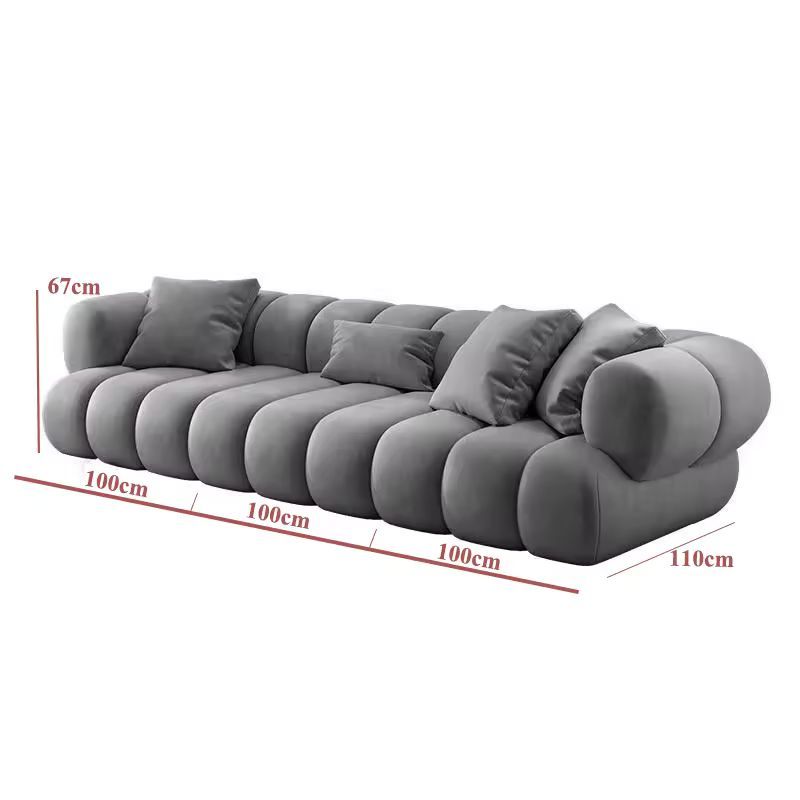L-Shape Modular Sectional Sofa – Large Velvet Corner Couch
