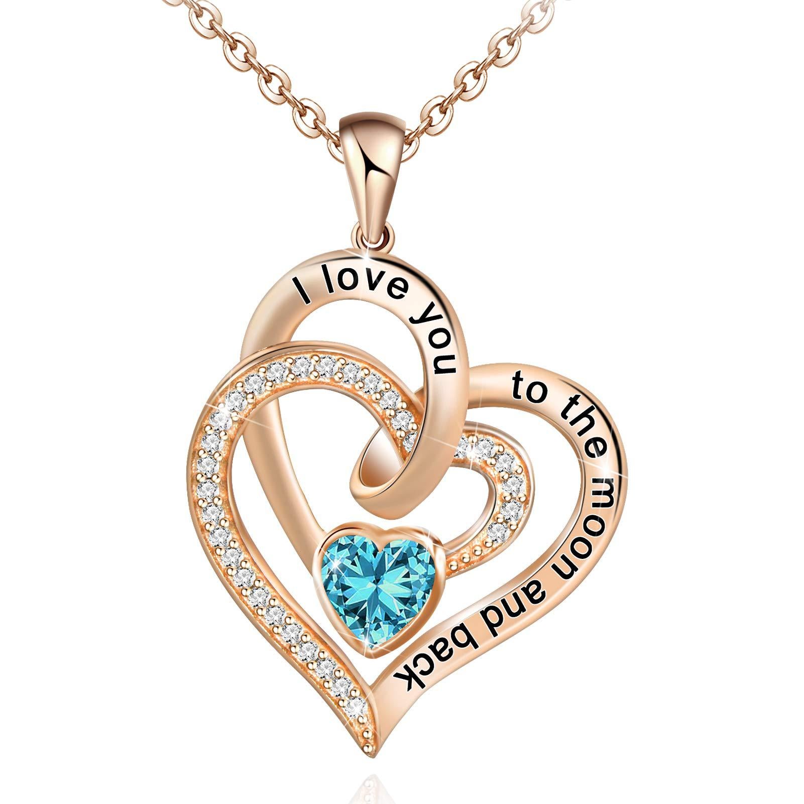 Anniversary Necklace for Wife - Sterling Silver Gift for Girlfriend, Mom, Daughter