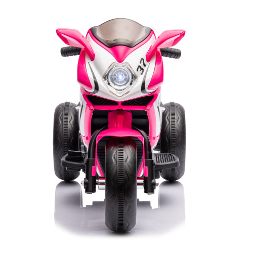 6V Kids Electric Motorcycle Ride-On Toy - Red