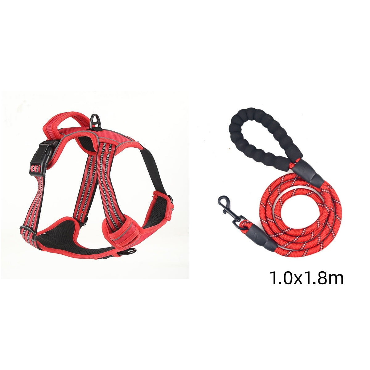 No-Pull Reflective Dog Harness Vest – Breathable & Adjustable