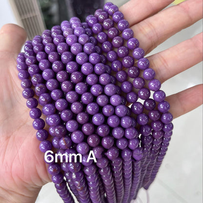 Natural Amethyst Mica Beads - Premium Loose Gemstone Beads for Jewelry Making