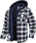 Men's Plaid Hooded Winter Jacket