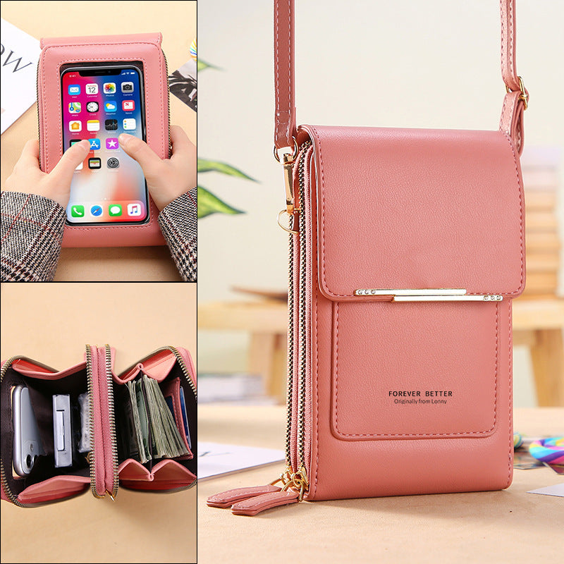 Touchscreen Crossbody Phone Wallet Purse