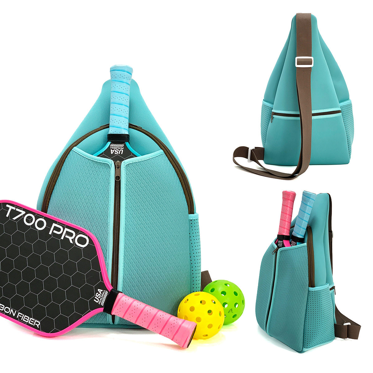 Designer Tennis Racket Backpack, Lightweight & Stylish, With Padded Compartment