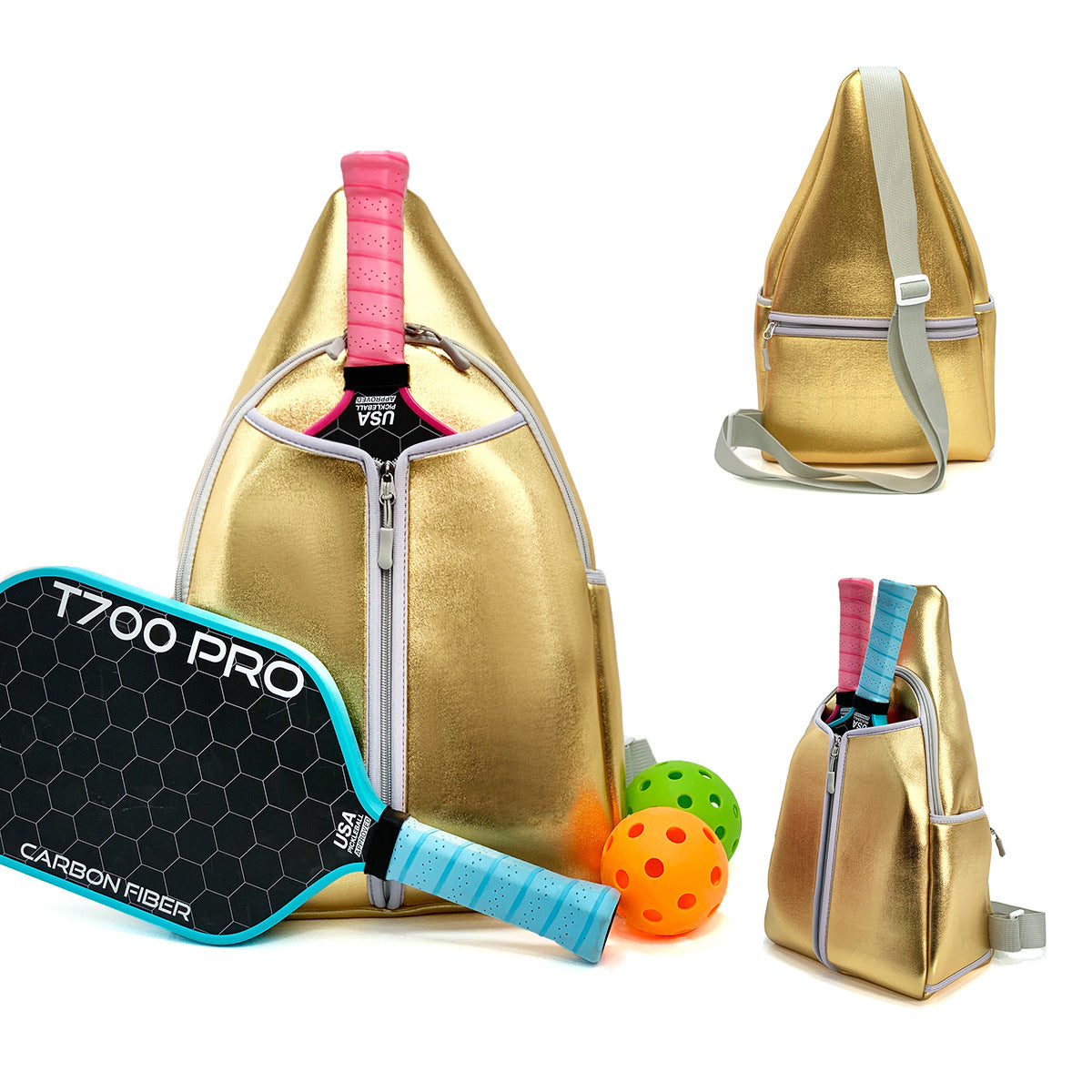 Designer Tennis Racket Backpack, Lightweight & Stylish, With Padded Compartment