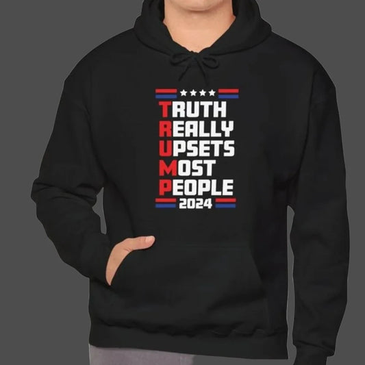 Trump 2024 Hoodie Pullover Sweatshirt for Men