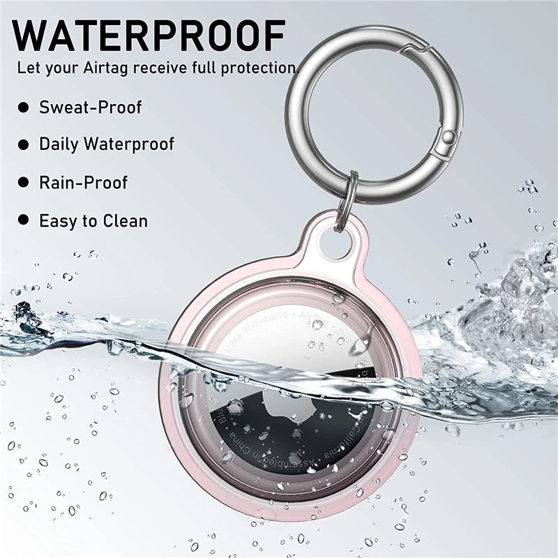 Waterproof Anti-lost Keychain Holder Soft Case for Apple Air tag Air Tag Dog Cat