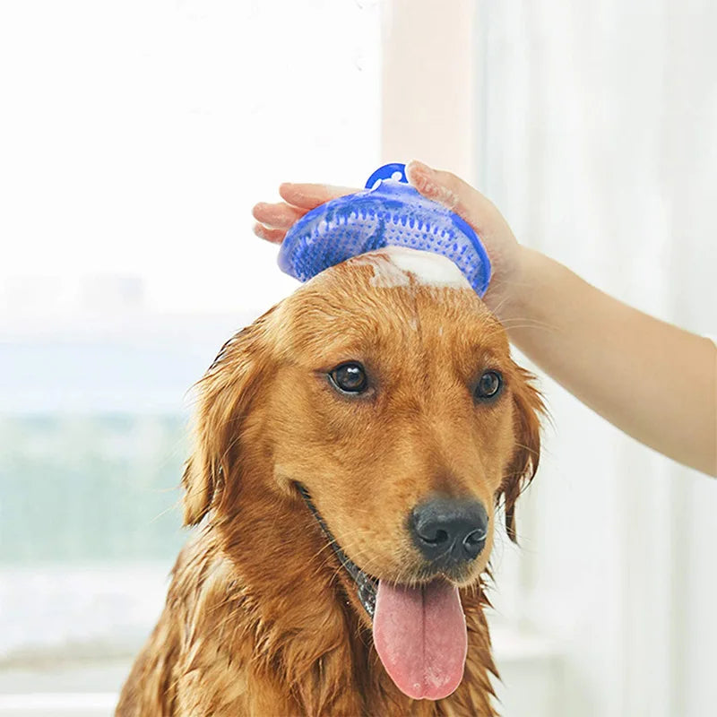 Soft Rubber Dog Brush Comb & Cat Bath Brush