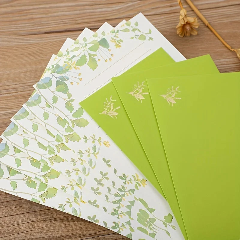 Stationery Writing Paper With Envelopes, Floral Style Lined Stationary Paper