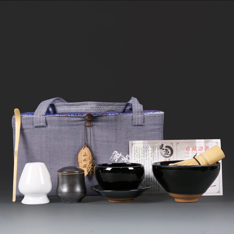 Tea Ceremony Gift Set with Brush & Accessories
