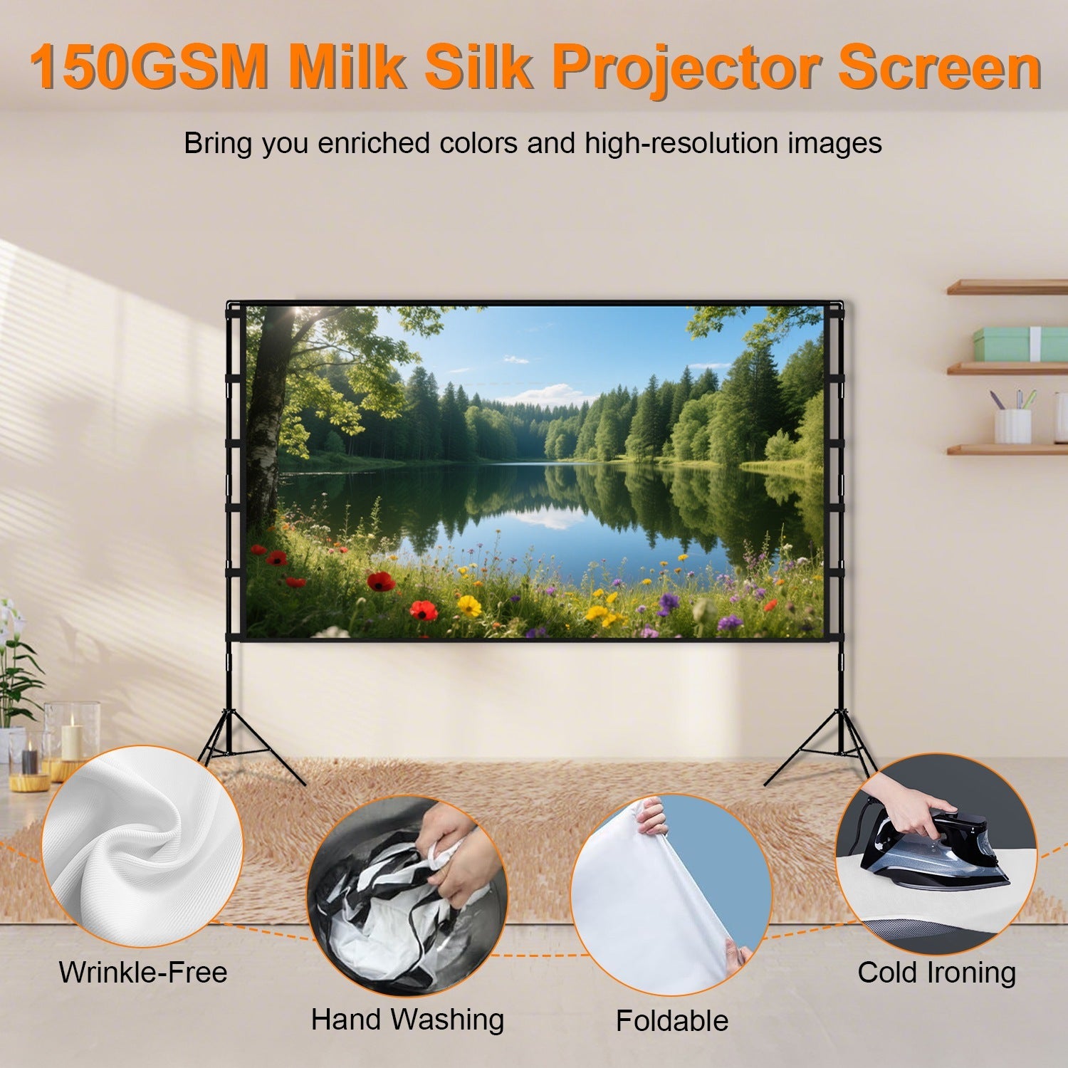 Projector Screen With Stand
