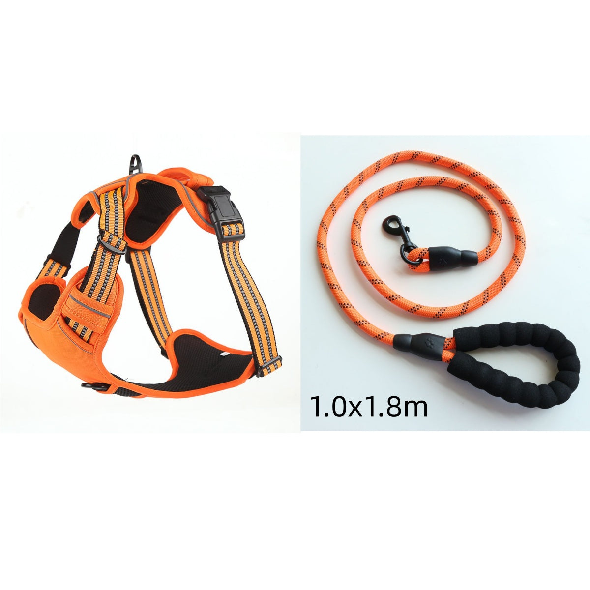 No-Pull Reflective Dog Harness Vest – Breathable & Adjustable