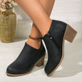 Side-Zip Ankle Boots – Women's Stylish Short Boots