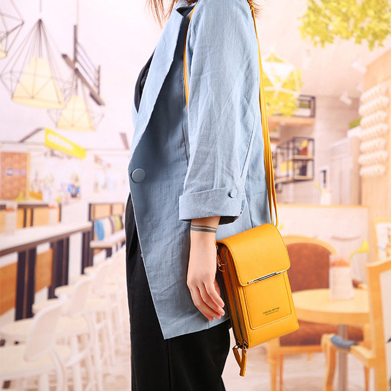 Touch Screen Mobile Phone wallet  Small Crossbody purse