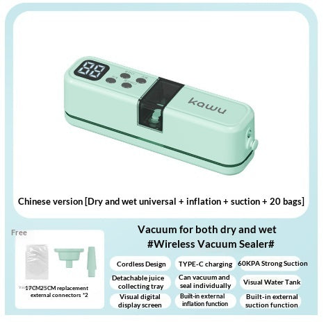 Small Portable Cordless Vacuum Sealer For Home Use