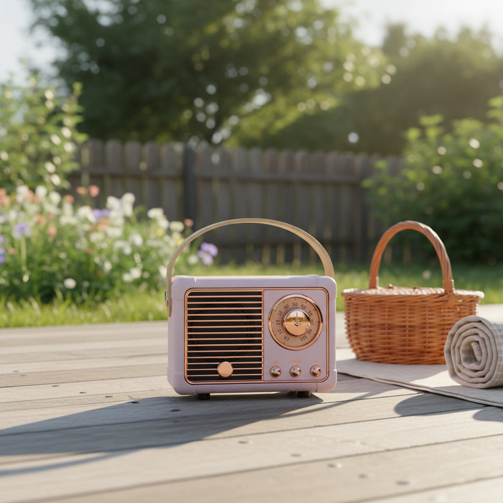 Portable Retro Bluetooth Speaker Portable Wireless Bluetooth Audio Mobile Phone Computer Audio Home