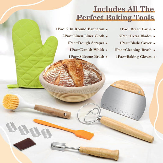 Bread Making Supplies Kit – Full Baking Tool Set for Beginners & Pros