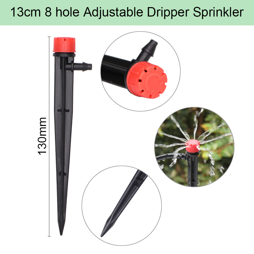 13cm 8 hole adjustable dripper sprinkler for automatic garden irrigation system by Sheila Merchandise