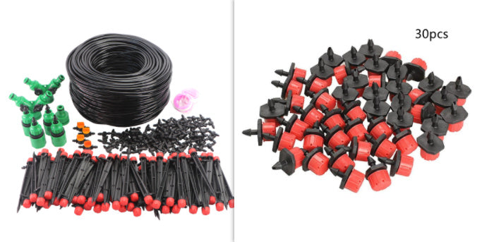 Sheila Merchandise automatic garden irrigation system with tubing, drip emitters, connectors, and stakes for efficient watering