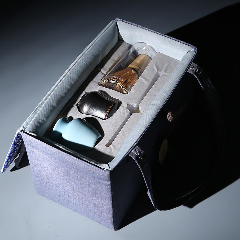 Tea Ceremony Gift Set with Brush & Accessories