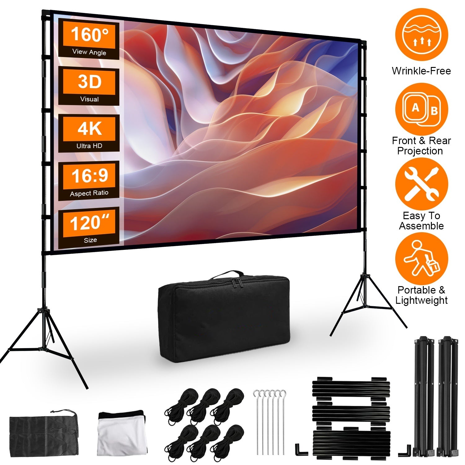 Projector Screen With Stand
