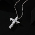 Faith Diamond Pendant Necklace Set - Luxury Moissanite Silver Jewelry for Women