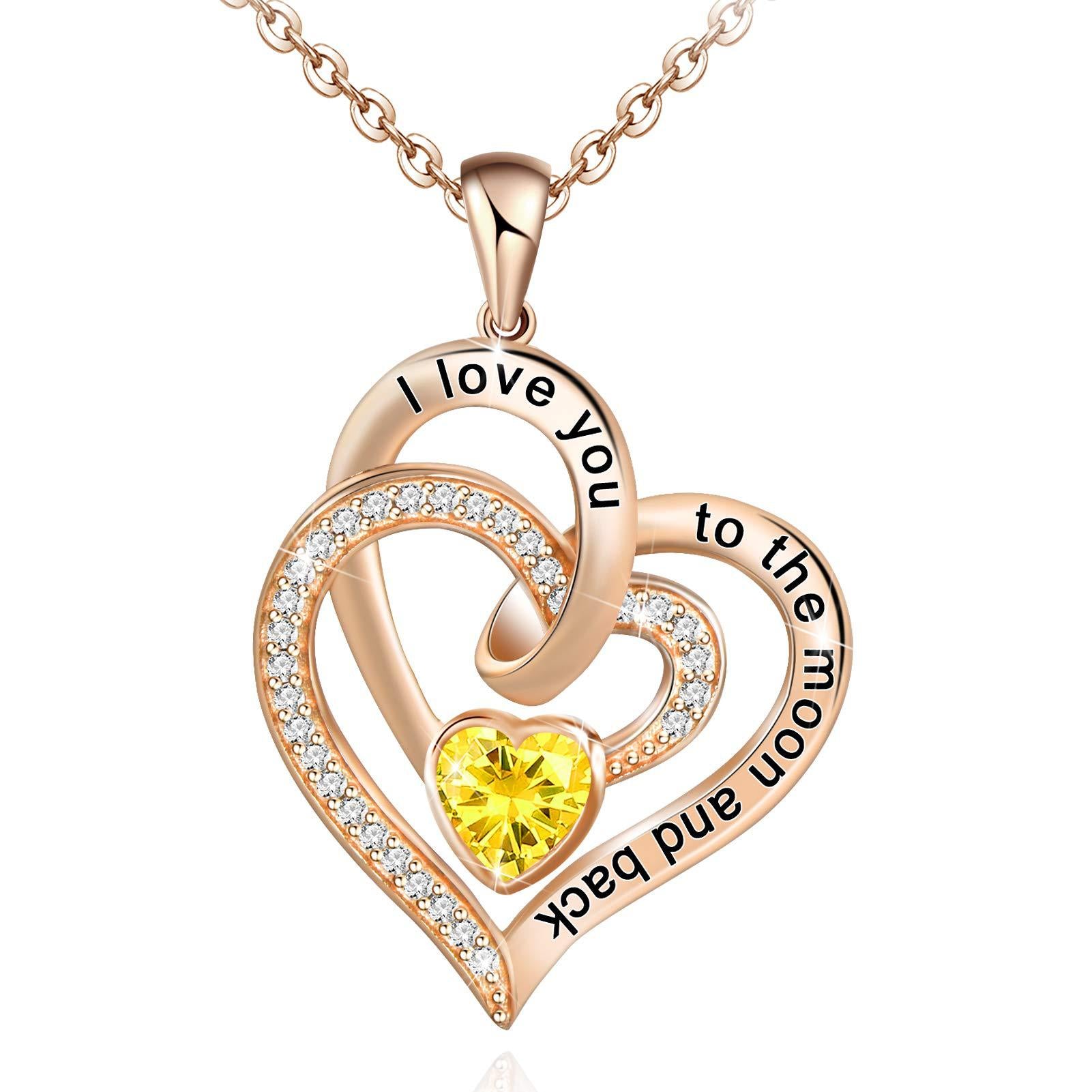 Anniversary Necklace for Wife - Sterling Silver Gift for Girlfriend, Mom, Daughter