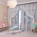 Nordic Simple Hollow Star Princess Wind Bedroom Curtains ✨