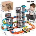 Children's Large Parking Lot Track Set with Cars
