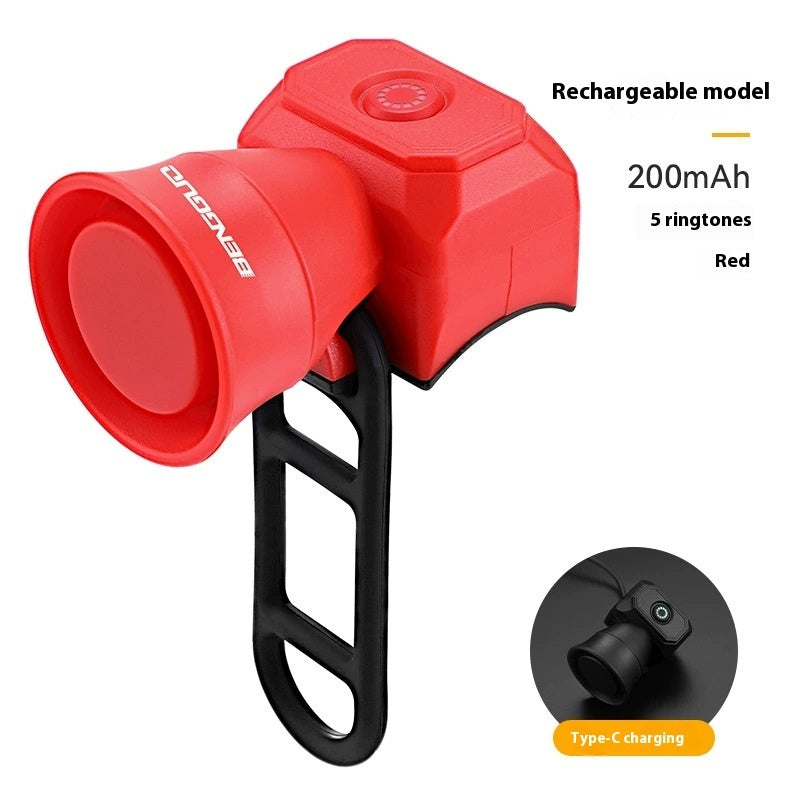 Bicycle Electric Safety Horn – Easy-Mount Cycling Alarm Bell