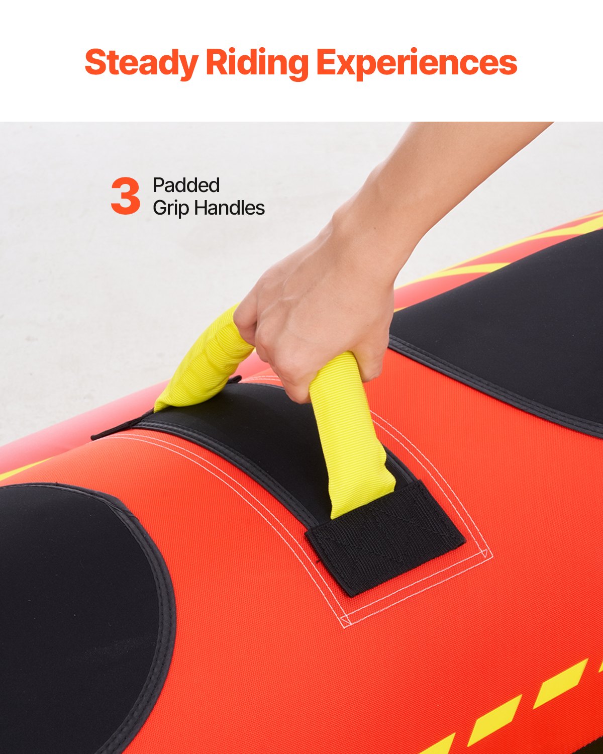 Rocket Towable Tube for Boating – 1–3 Riders, 510 lbs Capacity