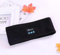Black Sheila Merchandise Bluetooth fitness headband with control buttons for wireless audio