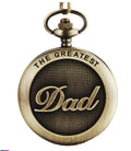 The Greatest Dad grandpa pocket watch by Sheila Merchandise sentimental gift for father and grandfather