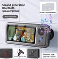 Waterproof Bluetooth Speaker with Phone Mount & Touch Screen