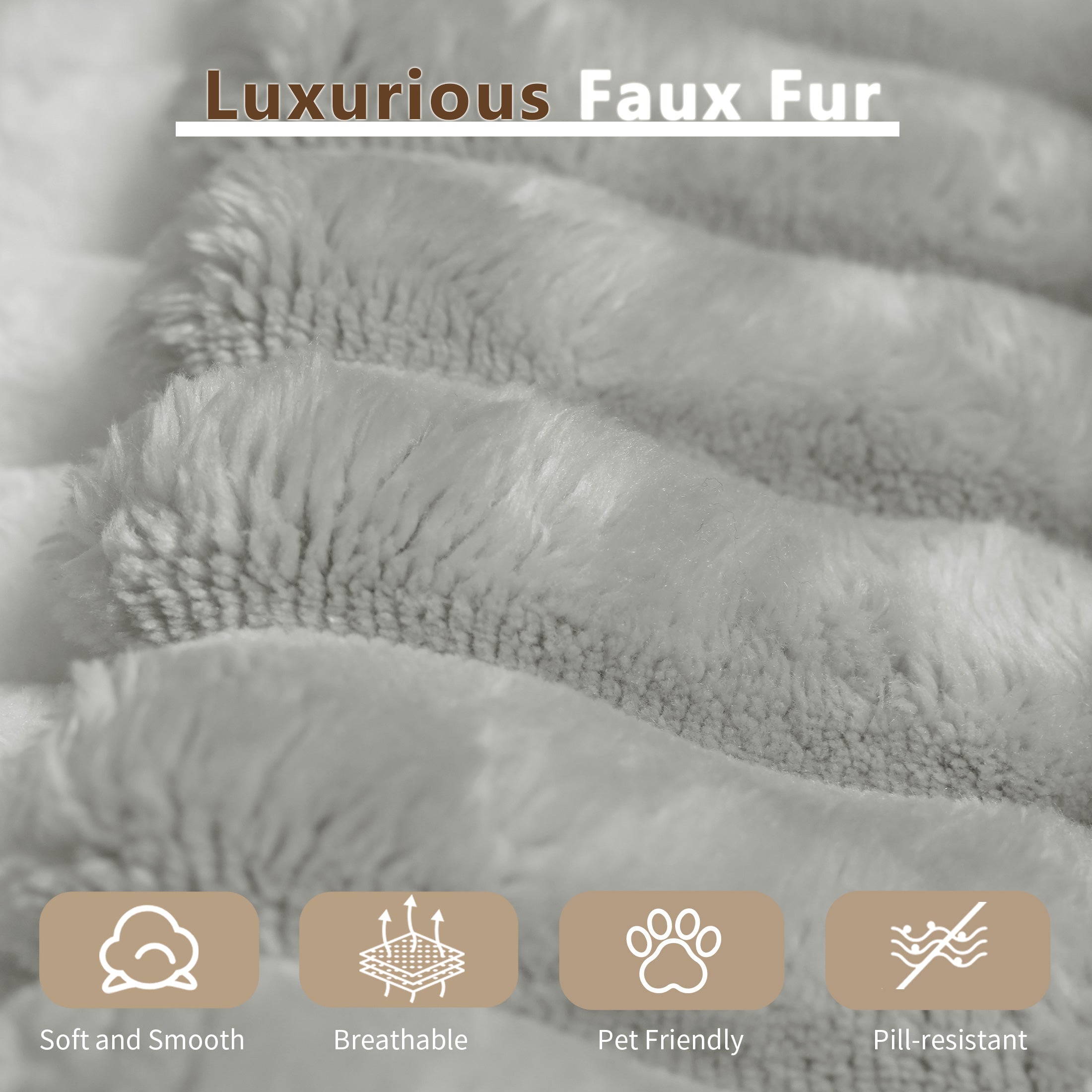 Oversized Chaise Lounge Chair – Fluffy Corduroy Cloud Sofa, Grey