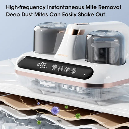 Vacuum Mite Remover Cordless Handheld Cleaner Powerful Suction