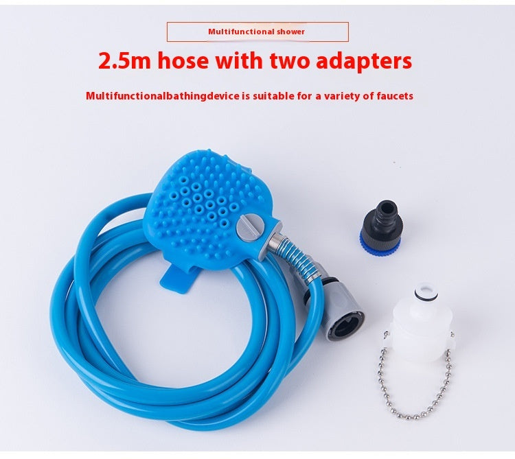Silicone Pet Bathing Gloves – Handheld Dog Shower Brush & Massager