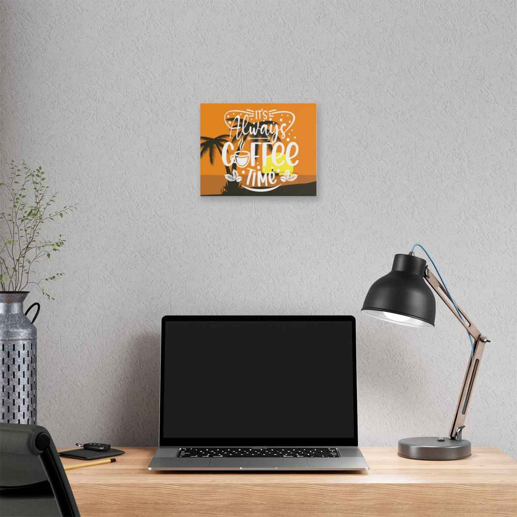 Coffee Wall Art Canvas - Always Coffee Time by Printify