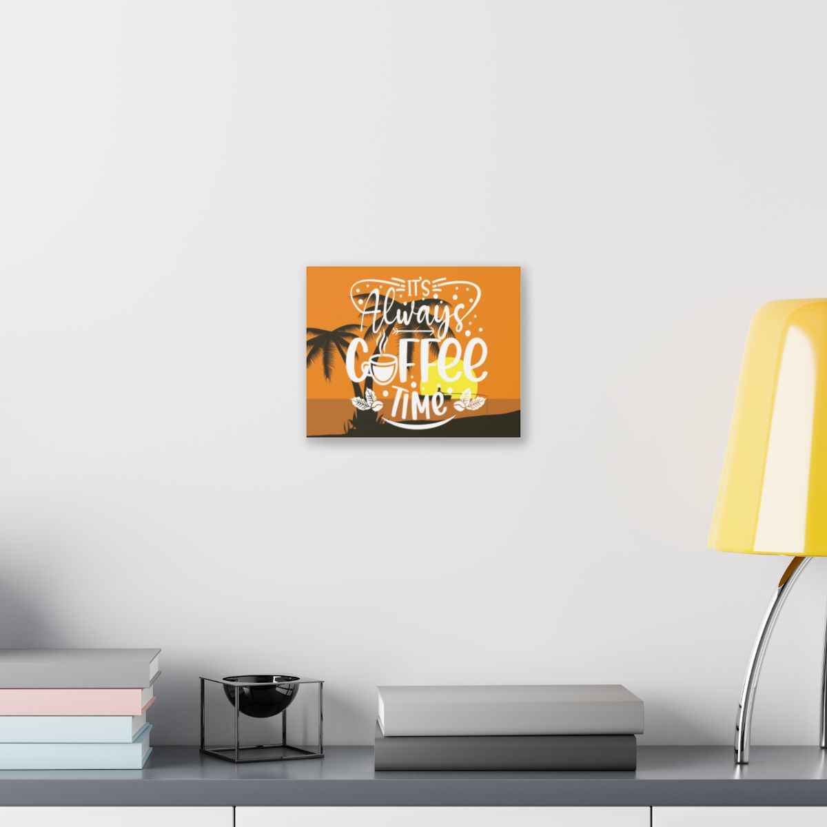 Coffee Wall Art Canvas - Always Coffee Time by Printify